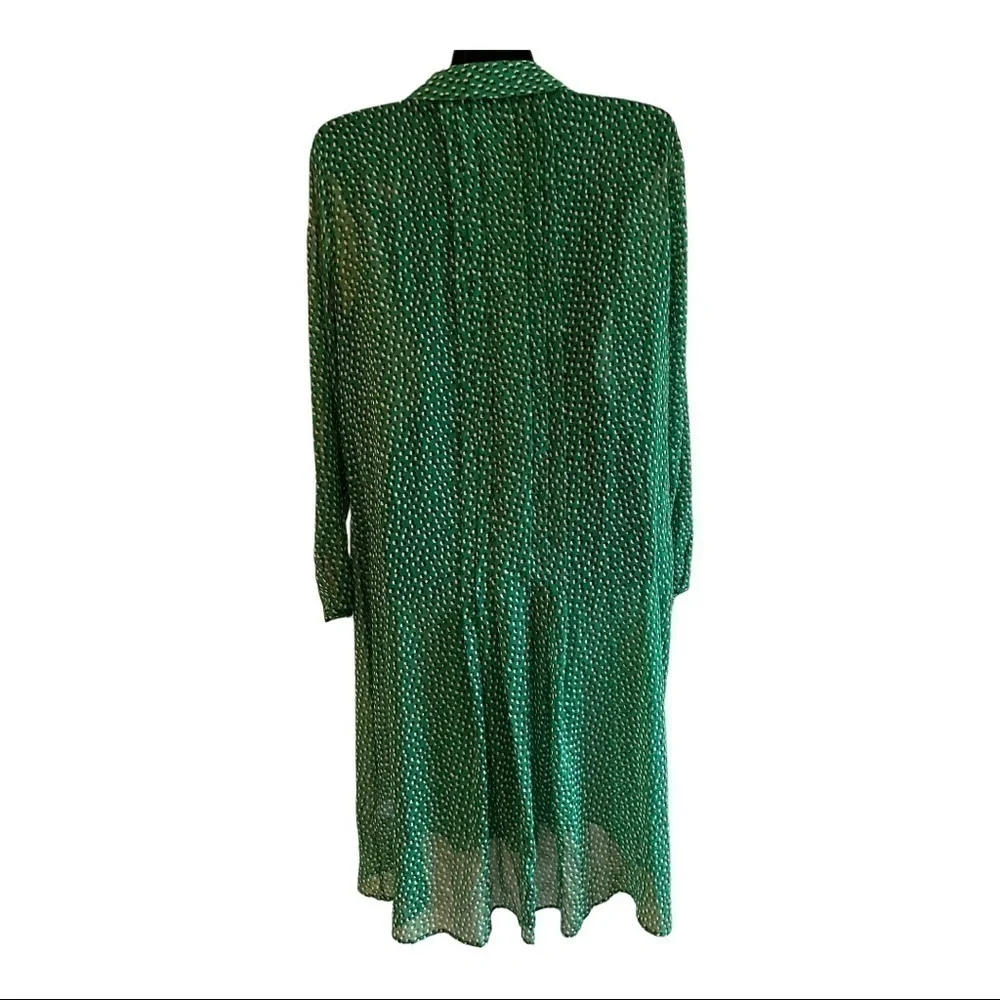 𝅺tom Baker green sheer cover up